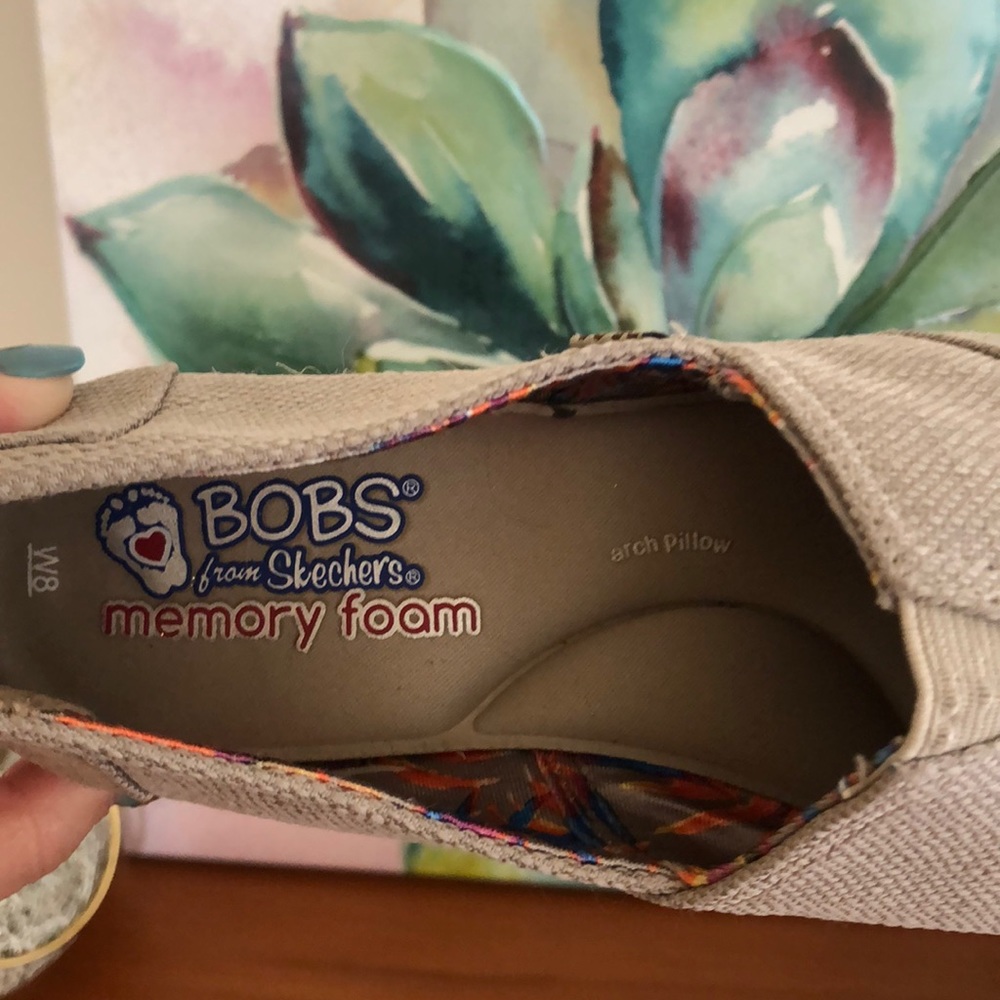 Bobs/ Skechers Memory Foam Wedge - Picture 3 of 6